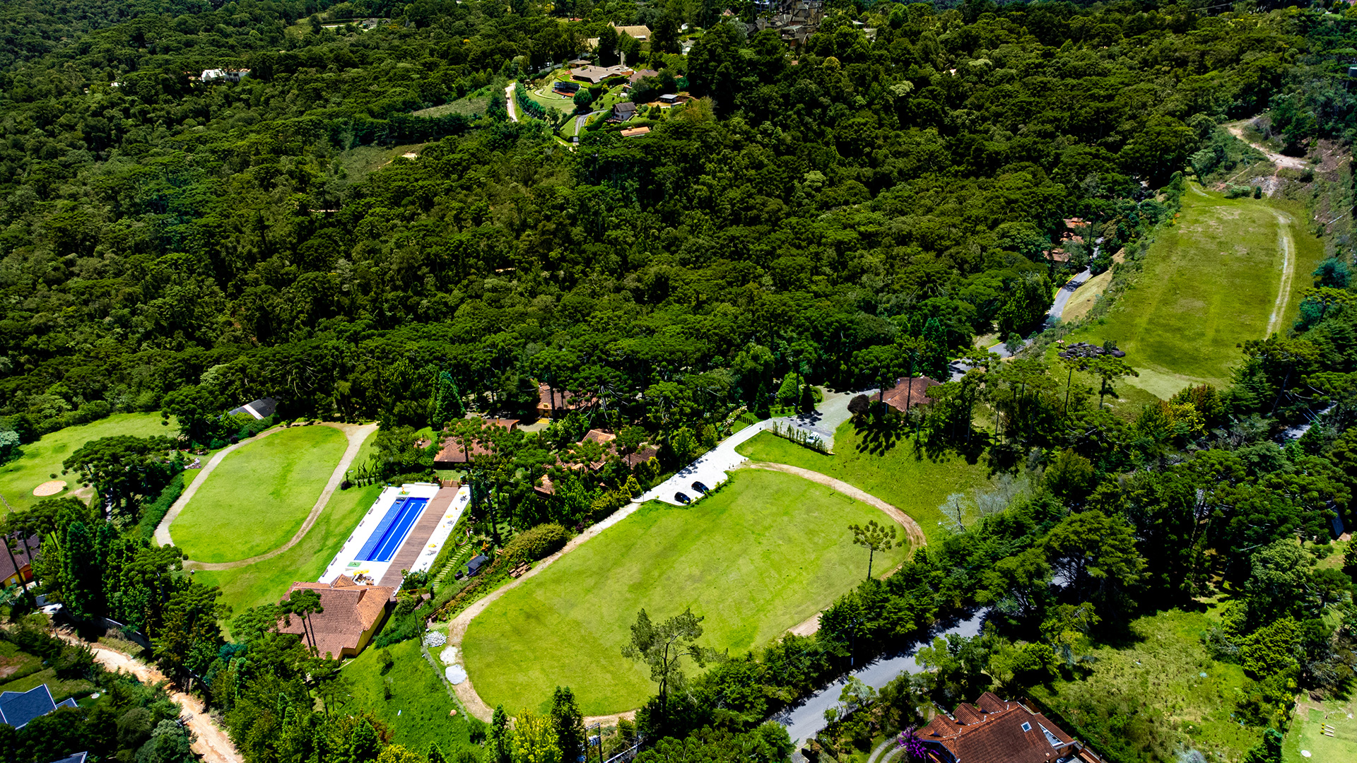 Vista aérea do Surya-Pan Refúgio Hotel